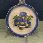 Kasutatud keraamiline taldrik.